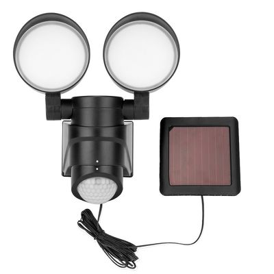 White 450LM Solar Dual Spot Light With Motion Sensor