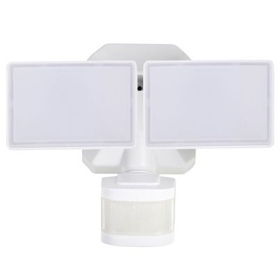 6500K 600LM Twin Head LED Motion Sensor Security Light