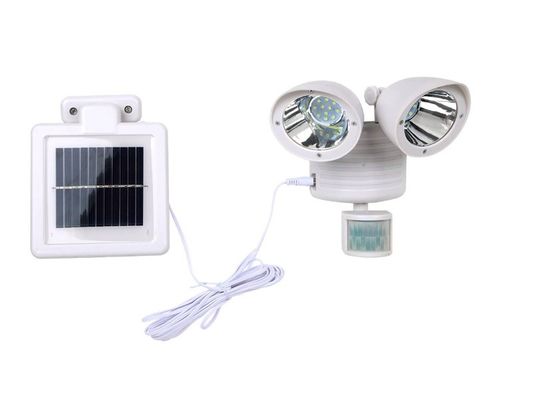 6500K 600LM Twin Head LED Motion Sensor Security Light