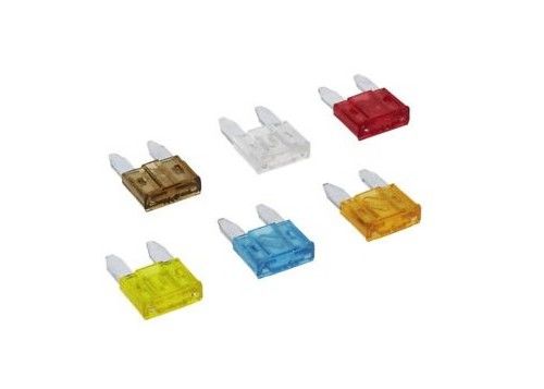 32VDC 20A Low Profile Mini Fuse , 11mm Mini Blade Car Fuses