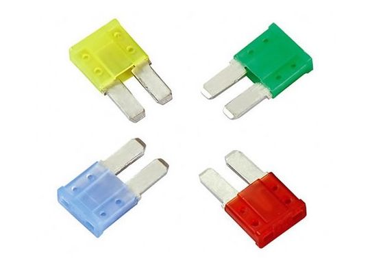 32V 10A Low Profile Micro Fuse , 2 Pin Mini Blade Fuses For Cars