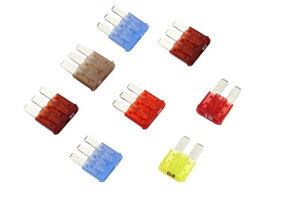 32V 10A Low Profile Micro Fuse , 2 Pin Mini Blade Fuses For Cars