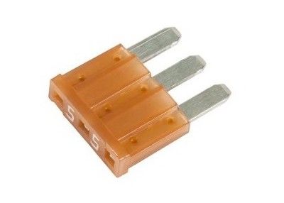 Multi Terminal 3 Pin Low Profile Mini Fuse , Micro Blade Car Fuses