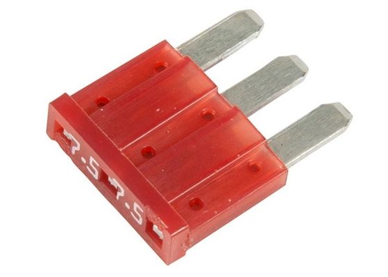 Multi Terminal 3 Pin Low Profile Mini Fuse , Micro Blade Car Fuses