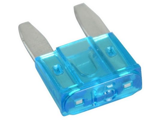 Blue 32V 15A Low Profile Mini Fuse , Truck Micro Mini Blade Fuses