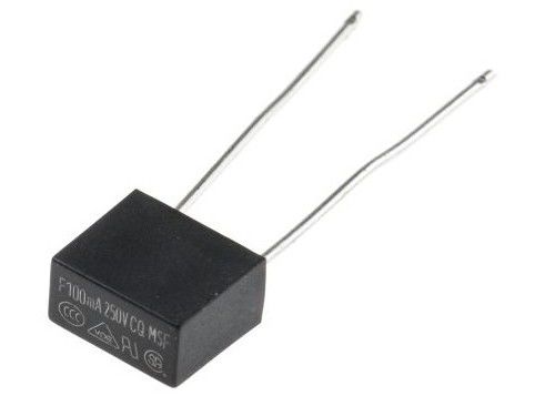 Black 5 Amp Low Profile Mini Fuse , Thermoplastic Radial Leaded Fuse