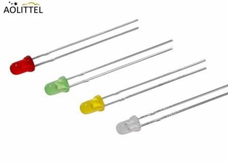 3mm Round Top RGB Plug In LED Light Emitting Diode