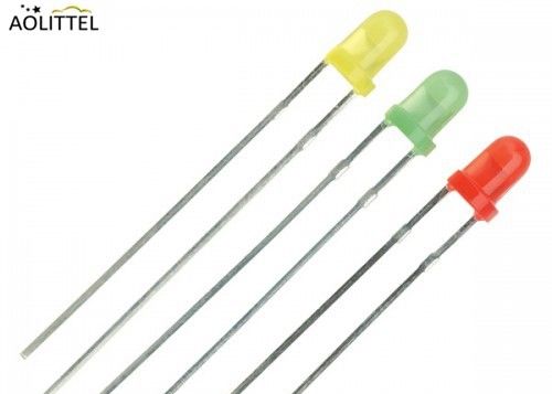 3mm Round Top RGB Plug In LED Light Emitting Diode