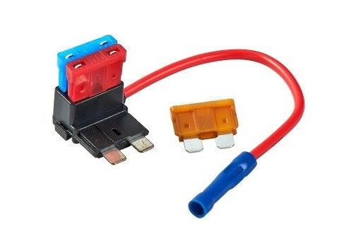 Dual Circuit Auto Fuse Holder , 18cm Add A Circuit Fuse Adapter