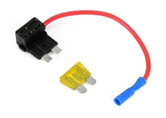 Dual Circuit Auto Fuse Holder , 18cm Add A Circuit Fuse Adapter