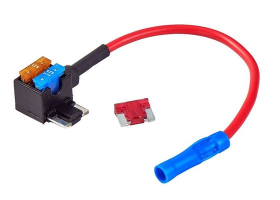 UL1015 16AWG Red Mini Add A Circuit Fuse Holder