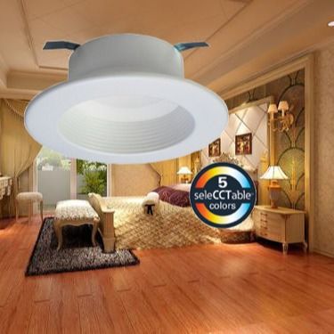 Shockproof 4" 8W 600LM Recessed LED Retrofit Downlight