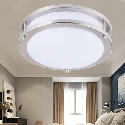 12&quot; 16W 1200LM Brushed Nickel Flush Mount LED Lighting