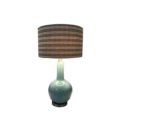 90LM 67cm Modern Bedside Table Lamps , Blue And White Porcelain Table Lamps
