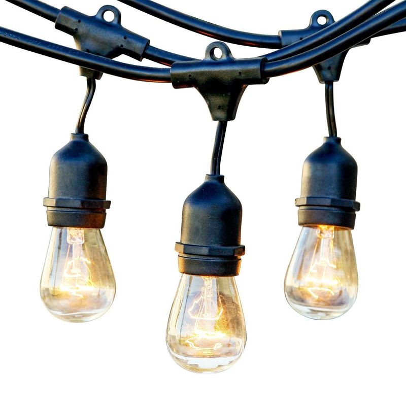 S14 Outdoor LED Bulb String Lights , Commercial Grade LED String Lights