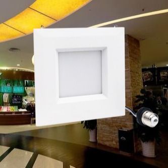 Dimmable 12W 900LM IP44 6&quot; Square LED Recessed Lighting